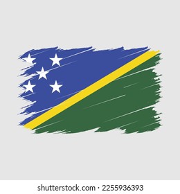 Ilustración del vector del pincel de la bandera de Salomón