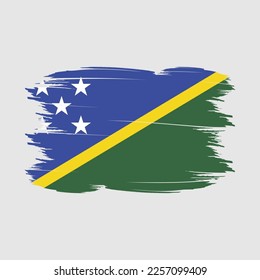 Ilustración del vector del pincel de la bandera de Salomón