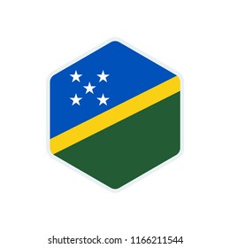 Solomon Island Flag. Solomon Island hexagon Flag. Solomon Island symbol. 