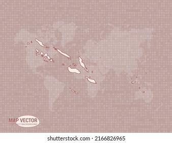 Solomon Island map of abstract modern vector design illustration.