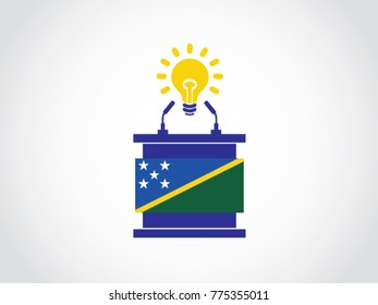 Solomon Island Podium Bright Idea Speech