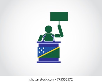 Solomon Island Podium Protest Speech