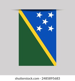 Solomon Islands Banner Flag Vector Illustration