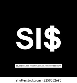 Solomon Islands Currency, Solomon Islands Dollar, SBD Sign. Vector Illustration