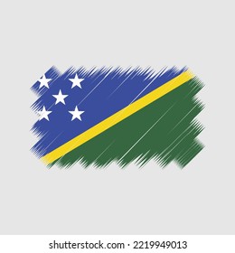 Solomon Islands Flag Brush. National Flag