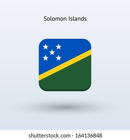 Solomon Islands flag icon. Vector illustration.