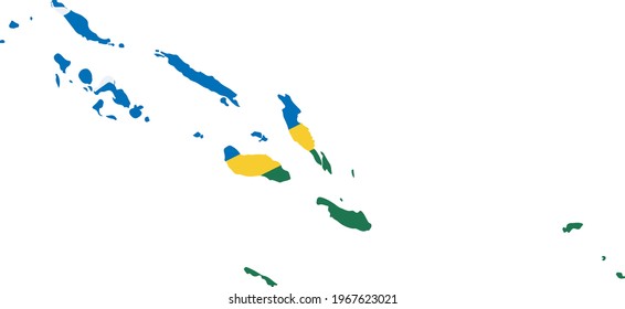 INDICADORES DE LAS ISLAS DE SOLOMÓN Y VECTOR DE ICONOS DE MAPA