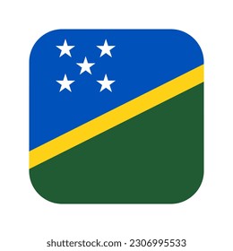 Solomon Islands flag simple illustration for independence day or election