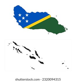 Solomon Islands flag simple illustration for independence day or election