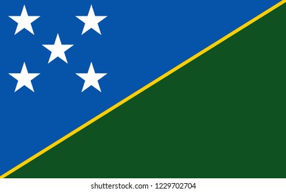 solomon islands flag vector