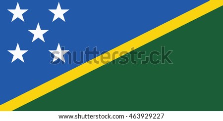 Solomon Islands flag vector