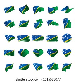 Solomon Islands flag, vector illustration