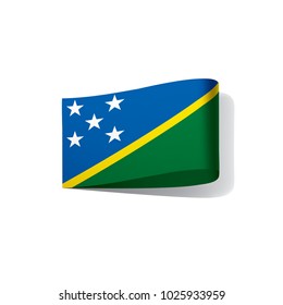 Solomon Islands flag, vector illustration on a white background