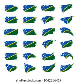 Solomon Islands flag, vector illustration