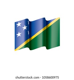 Solomon Islands flag, vector illustration