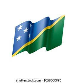 Solomon Islands flag, vector illustration