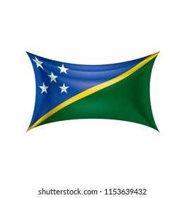 Solomon Islands flag, vector illustration on a white background