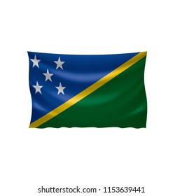 Solomon Islands flag, vector illustration on a white background