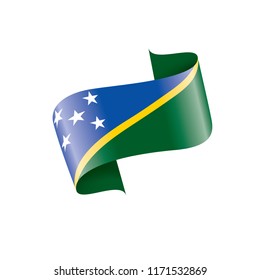 Solomon Islands flag, vector illustration on a white background
