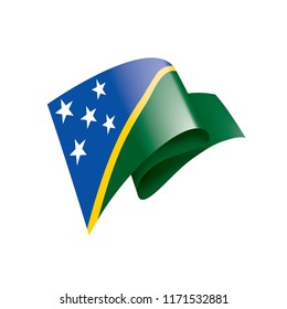 Solomon Islands flag, vector illustration on a white background