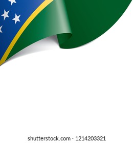 Solomon Islands flag, vector illustration on a white background