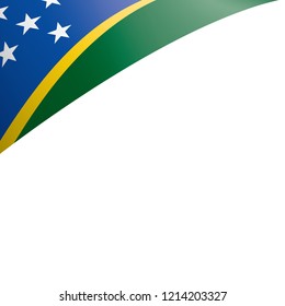 Solomon Islands flag, vector illustration on a white background