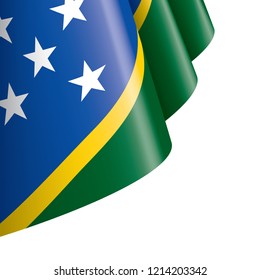 Solomon Islands flag, vector illustration on a white background