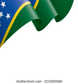 Solomon Islands flag, vector illustration on a white background
