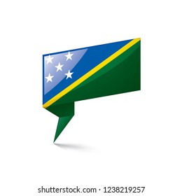 Solomon Islands flag, vector illustration on a white background