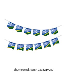 Solomon Islands flag, vector illustration on a white background