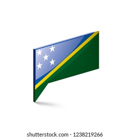 Solomon Islands flag, vector illustration on a white background