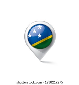 Solomon Islands flag, vector illustration on a white background