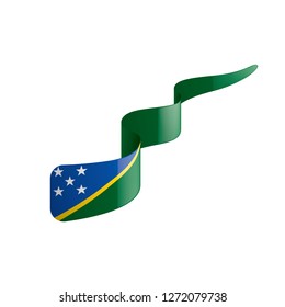 Solomon Islands flag, vector illustration on a white background