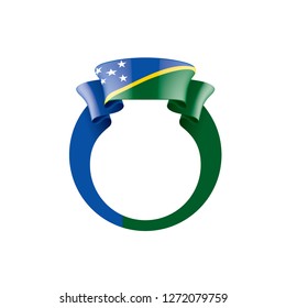 Solomon Islands flag, vector illustration on a white background