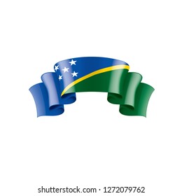 Solomon Islands flag, vector illustration on a white background
