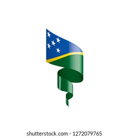 Solomon Islands flag, vector illustration on a white background
