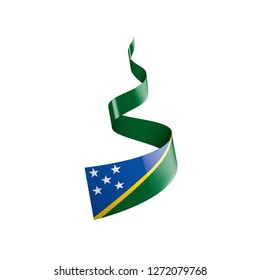 Solomon Islands flag, vector illustration on a white background