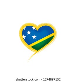 Solomon Islands flag, vector illustration on a white background