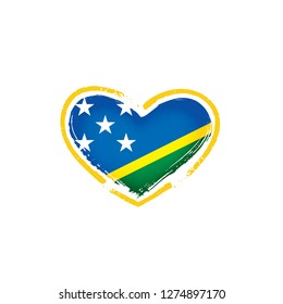 Solomon Islands flag, vector illustration on a white background