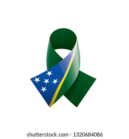Solomon Islands flag, vector illustration on a white background