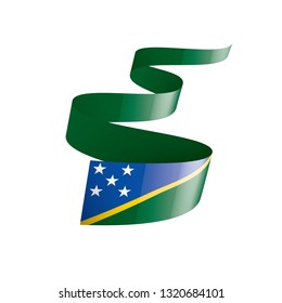 Solomon Islands flag, vector illustration on a white background