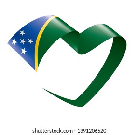 Solomon Islands flag, vector illustration on a white background