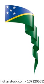 Solomon Islands flag, vector illustration on a white background