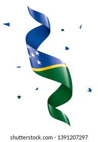 Solomon Islands flag, vector illustration on a white background