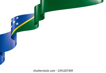 Solomon Islands flag, vector illustration on a white background