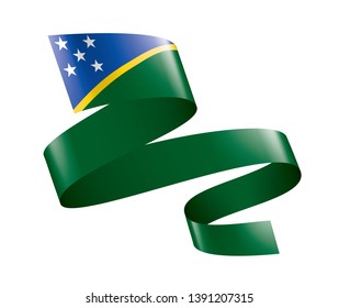 Solomon Islands flag, vector illustration on a white background