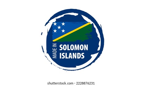 Solomon Islands flag, vector illustration on a white background