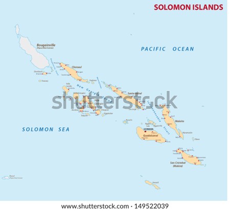 solomon Islands map