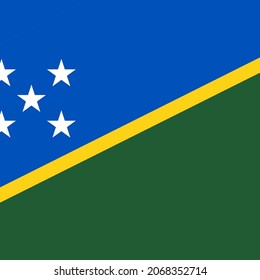 Solomon Islands Square Country Flag Icon