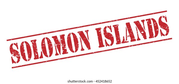 solomon islands vector stamp on white background
